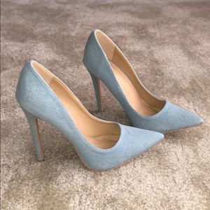Light Denim Pumps